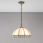 Citilux Шербург-1 CL440132 Люстра витражная подвесная Бронза