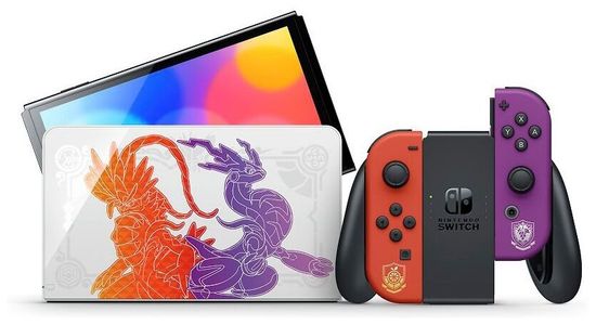 Игровая приставка Nintendo Switch OLED 64 ГБ, Pokemon Scarlet & Violet Edition