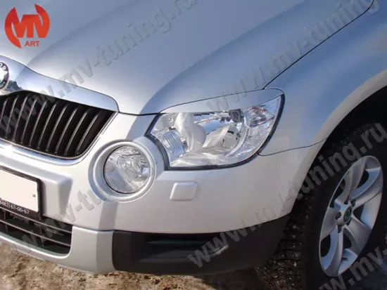 Реснички на фары для Skoda Yeti