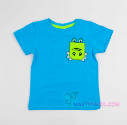 футболка Крокодил кармашек Whoops  4889