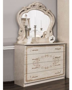 Комод ПАТРИСИЯ 4 ящика корень крем глянец