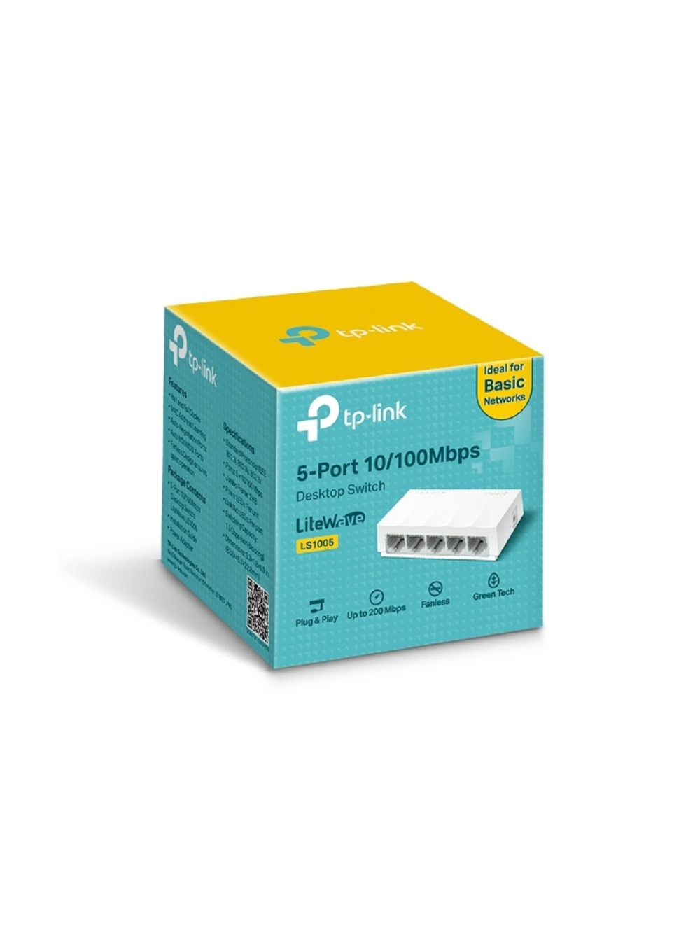 TP-Link LS1005 Настольный коммутатор с 5 портами 100 Мбит/с