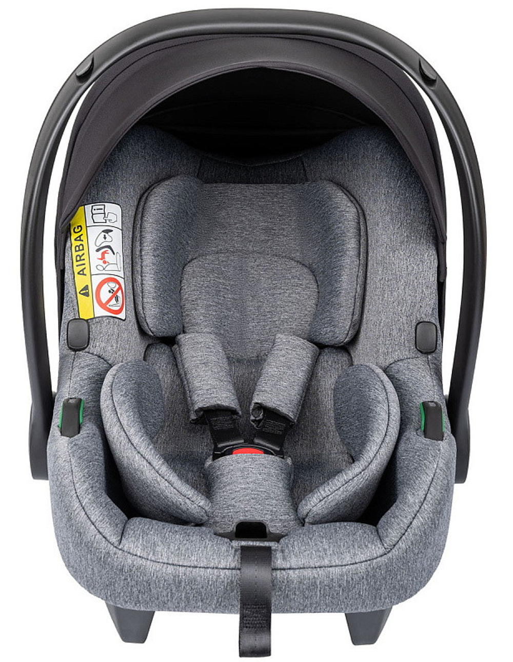 Детская коляска Indigo Mio Eco 3 в 1 с автокреслом Avionaut Cosmo Grey 01 черная кожа