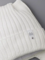 Шапка для девочки с ушками осенняя