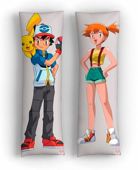 Дакимакура Эш Кетчум и Мисти