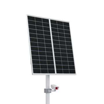 Автономная система видеонаблюдения на опоре (2 солнечные панели 200 Вт), фото №975637077