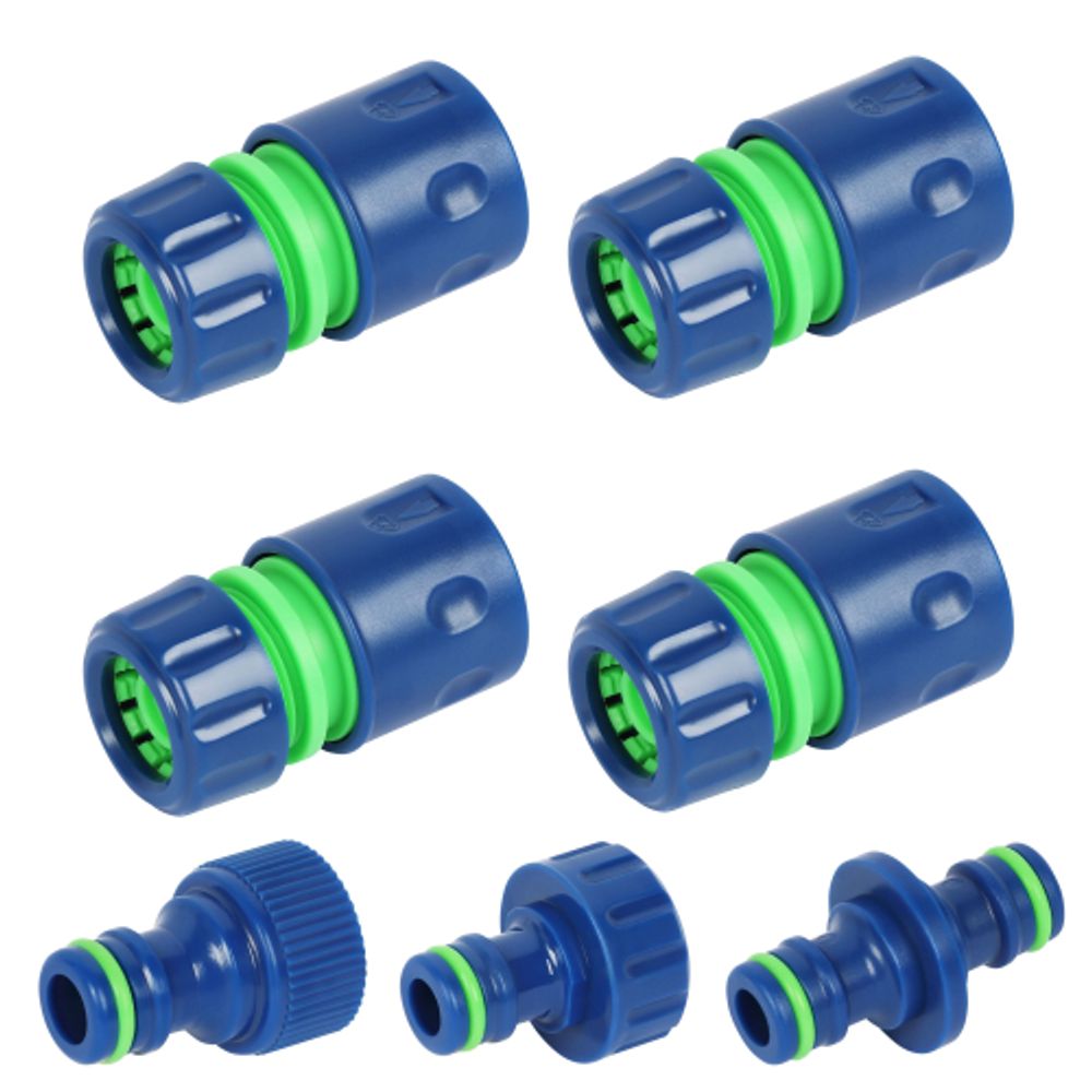 Набор для полива GREEN APPLE GAP-S001 4 коннектора 12 мм 1/2 2 штуцера 12-19мм 1/2 -3/4 1 соединитель | GREEN APPLE