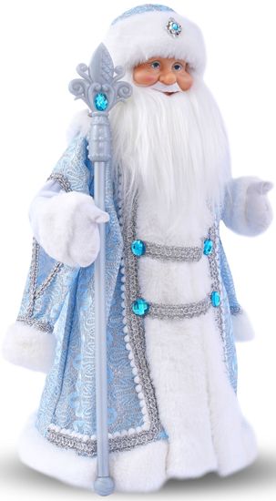 Дед Мороз Большой (синий) (текстиль) – Премиум 700 г.