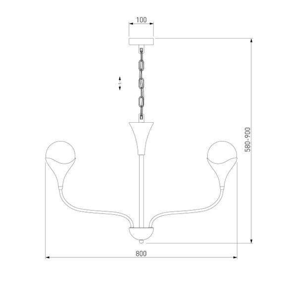 Подвесная люстра Eurosvet Calyx 60169/8 никель