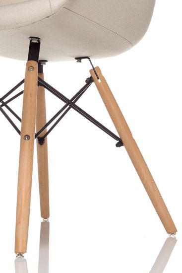 Стул с подлокотниками Eiffel Soft бежевый