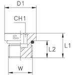 Заглушка VH (Ш) UNF 1.1/16 (o-ring)