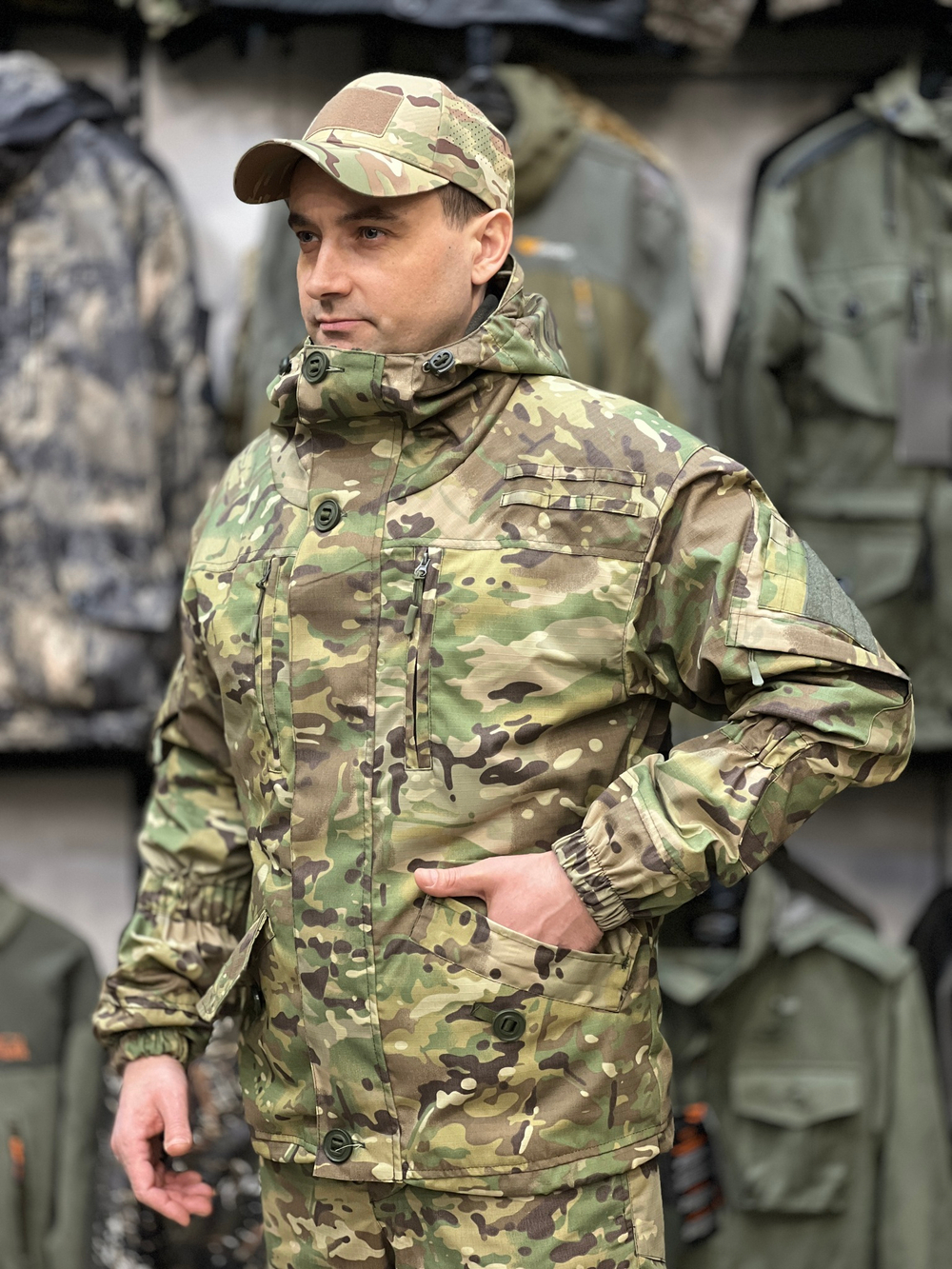 Костюм Горка 6М "Мультикам" с флисом, Рип-стоп (Беларусь)