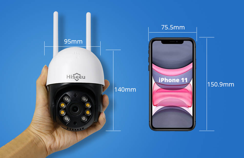 Wi-fi Smart камера Hiseeu WHD812B 2MP