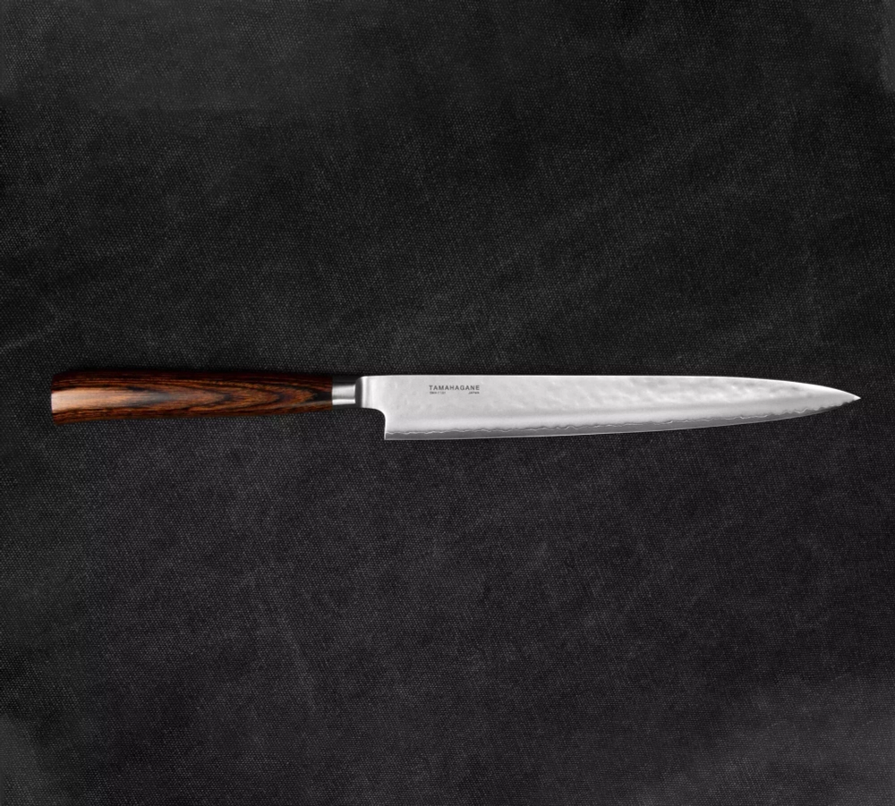 Tamahagane - Нож для сашими Tsubame Brown 24см / артикул   SNH-1131  / GTIN 5900000000886