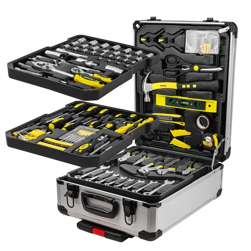 Набор инструментов 246пр. 1/4'',1/2''(6гр.)(4-21мм), в алюминиевом кейсе WMC TOOLS WMC-40246
