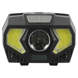 Фонарь налобный светодиодный ЭРА GB-608 на батарейках, 3xAAA, 5Вт, 7 режимов, черный | Налобные фонари