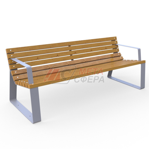 Скамейка Брюссель Line с подлокотниками