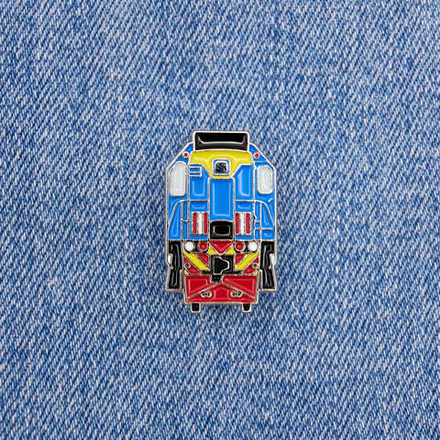 Значок тепловоз ТЭМ18 синий