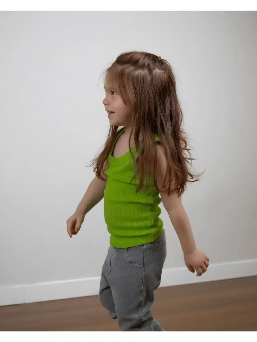 Майка для девочки в рубчик