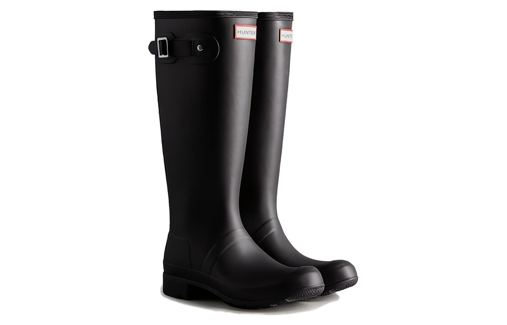 HUNTER Cushioning Slip Resistant Rain Boots Women"s Black