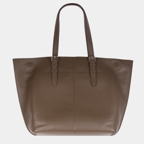 Сумка Shopper Vintage из кожи теленка, коричневого цвета