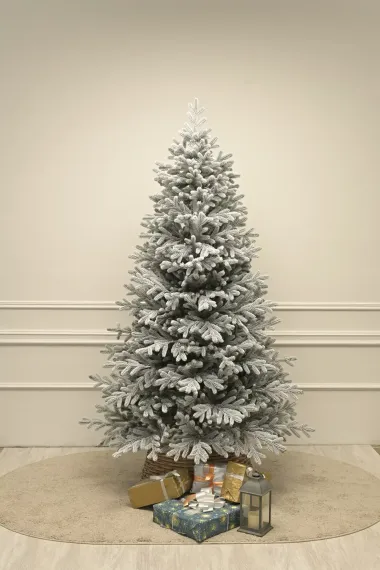 Искусственная елка Уссурийская заснеженная 120 см., 100% Литая хвоя, ЕлкиТорг (254120)
