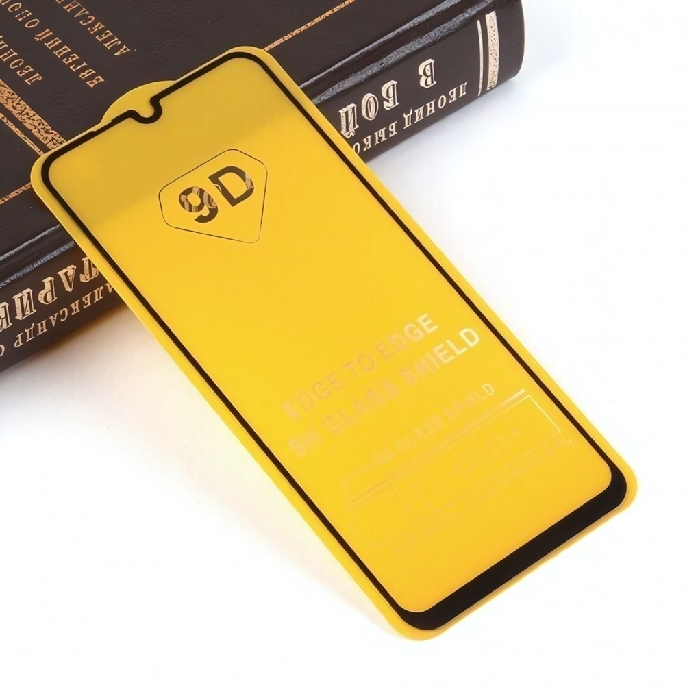 Защитное стекло Full Glue для Huawei Y8p на полный экран, 010630 Черный