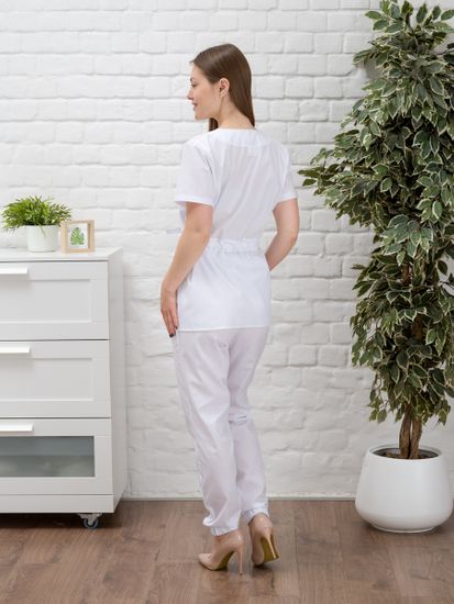 Костюм женский М-112-0 ( Тиси/белый)