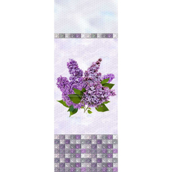 Панель ПВХ фотопечать Сирень узор 2700х250мм