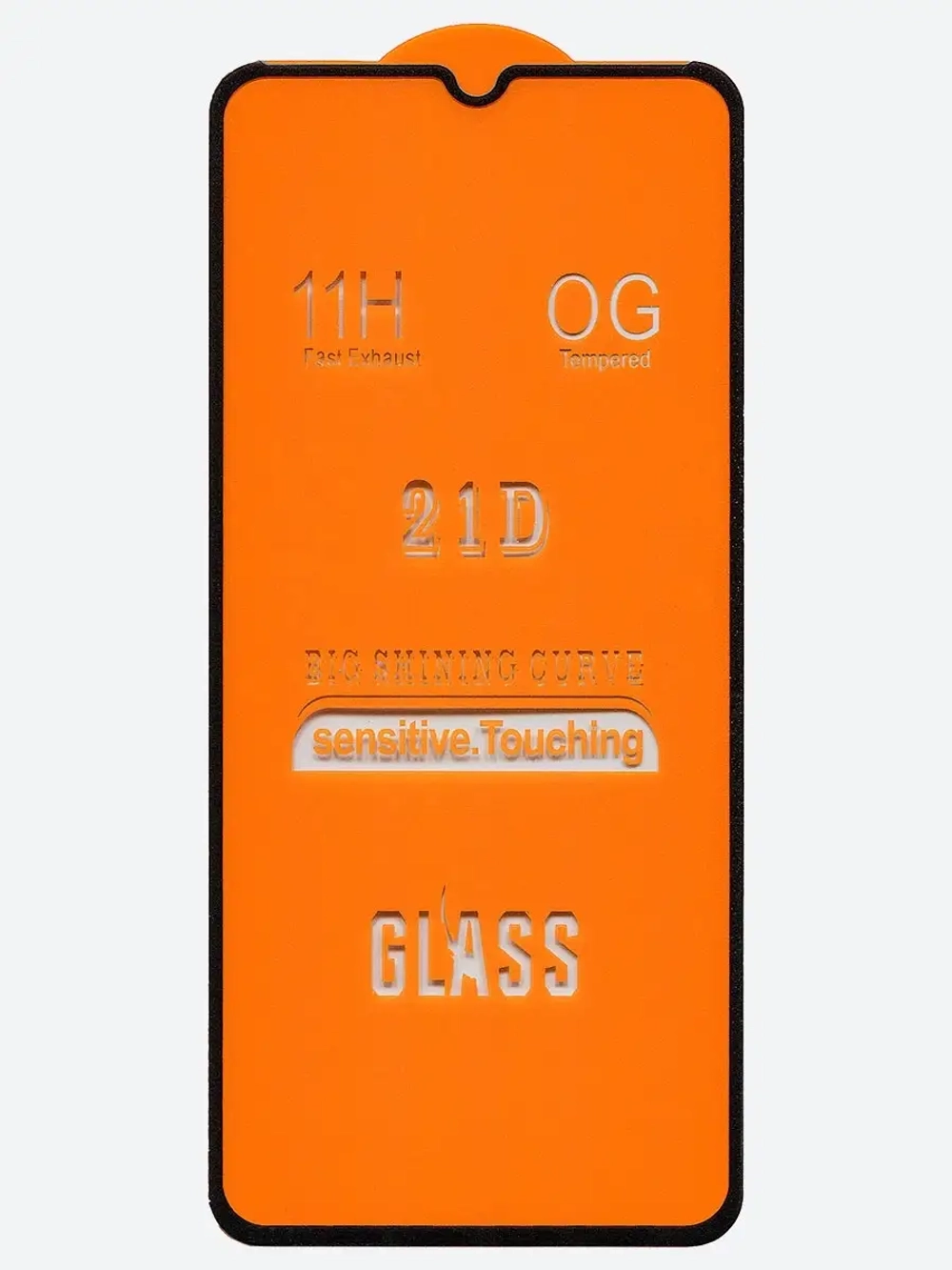 Защитное стекло для Samsung Galaxy A02/A02S/M02S/21D полный клей, черная рамка