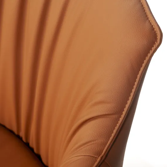 Лаунж кресло Sofia, экокожа терракот