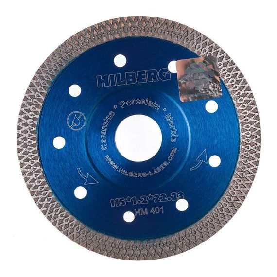 Диск алмазный Hilberg по керамограниту 115х22.2 (HM401)