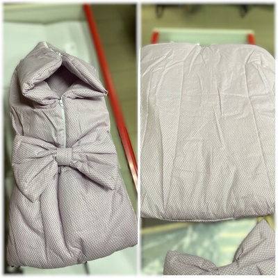 Одеяло-трансформер с бантом, фиолевые ломаные