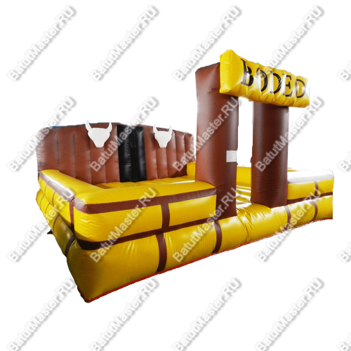 Надувной батут для аттракциона Родео "Дикий Запад", 5*5*3 м