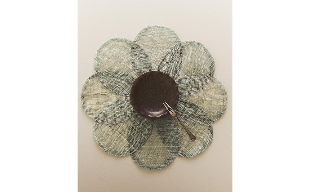 Zara Home сервировочная салфетка из рами, цветочный мотив, 38 38 см