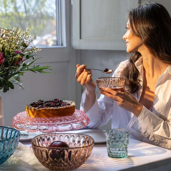 Блюдо для торта с крышкой vanity, D30 см, прозрачное