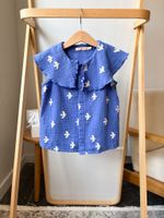 Хлопковая блузка Tinycottons, 104