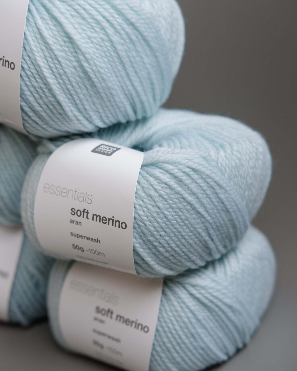 -30% Soft Merino aran 5x50g | mint