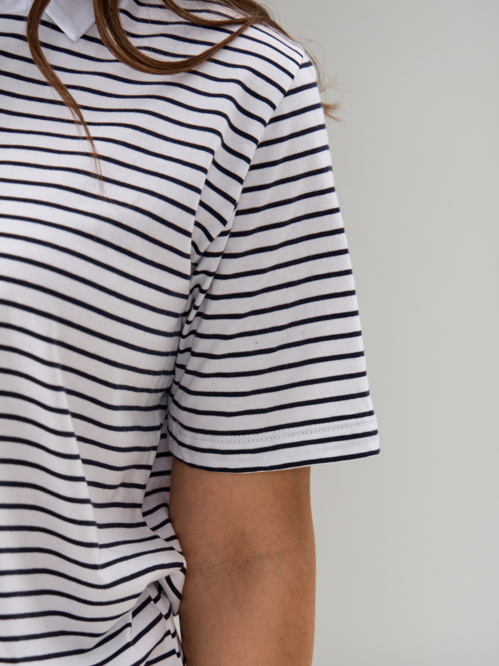 Блузка БЛк-143/белосиняя-полоса-н