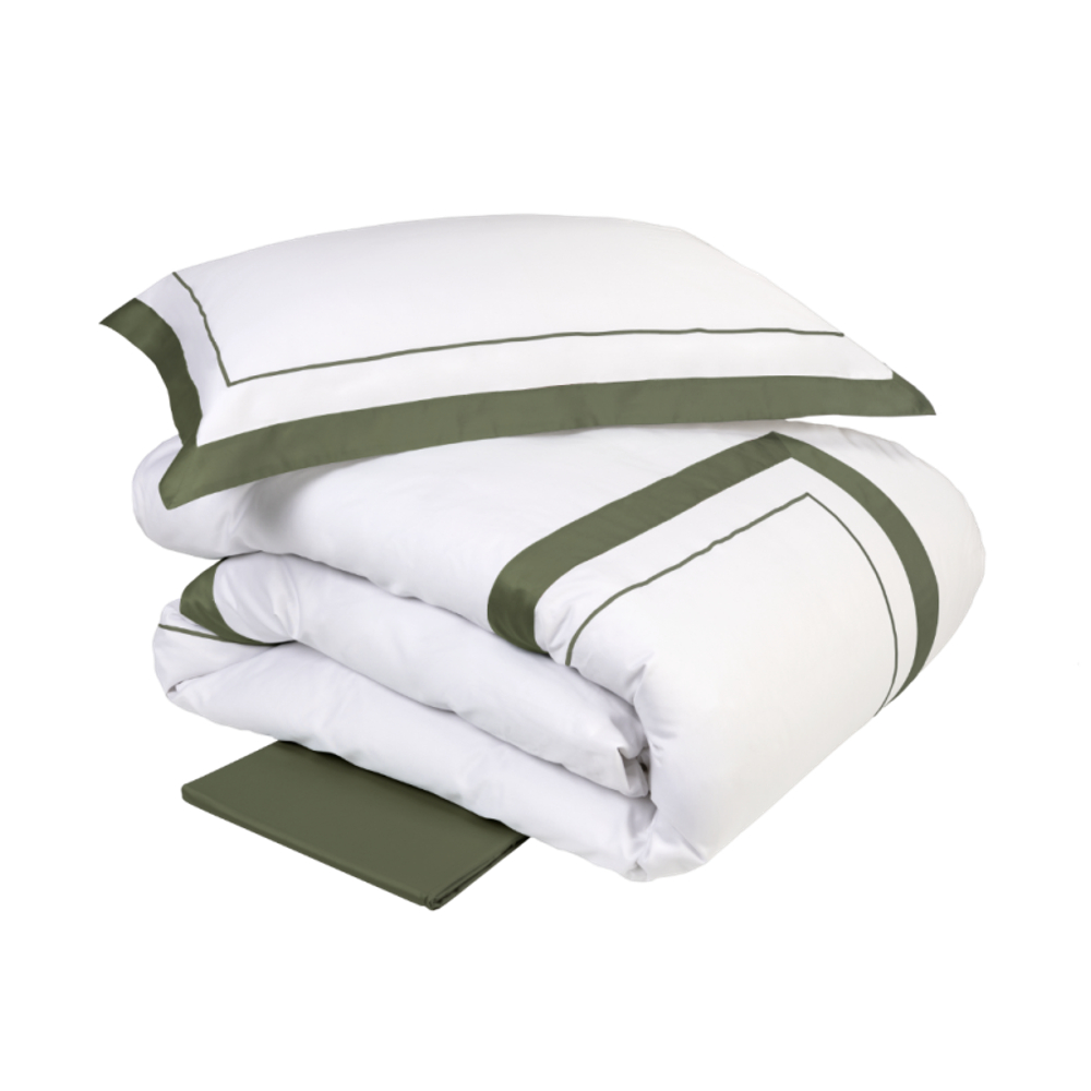 Постельное белье Darsena (240 x 220 см) Bianco/Verde Bosco
