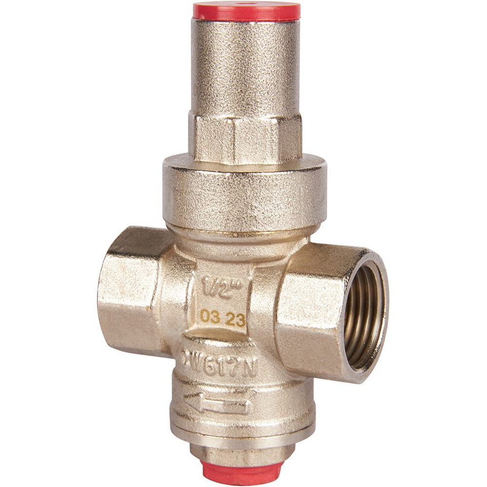 Регулятор давления поршневой ROMMER - 1/2" (ВР/ВР, PN16, Tmax 100°C, настройка 1-6 бар)