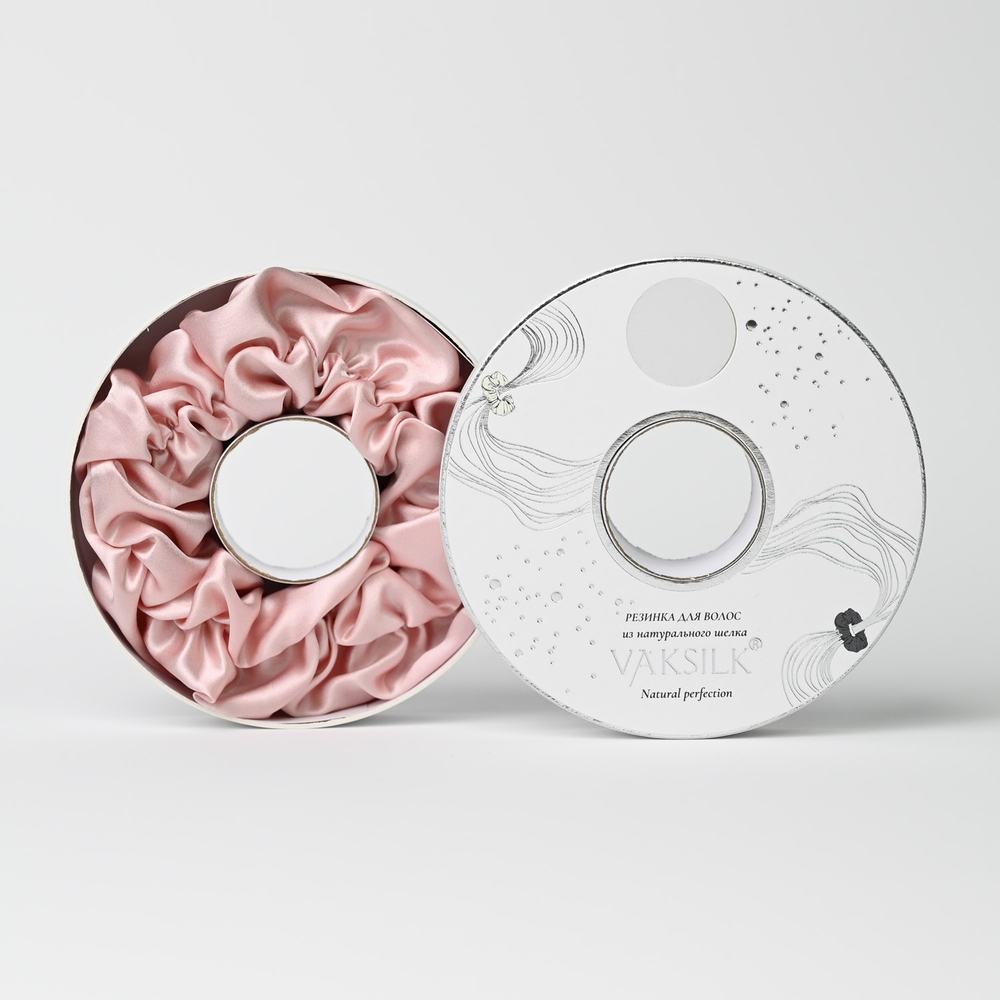 Резинка для волос "FLOWER" жемчужно-розовый