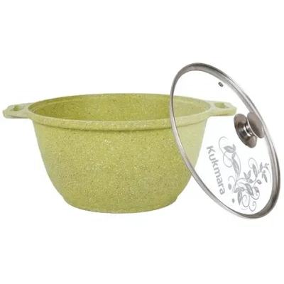 Кастрюля 2л «Trendy style» (lime) со стеклянной крышкой к21tsl