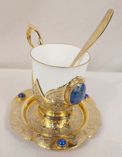 Кофейный набор "Лазурит"в подарочном футляре