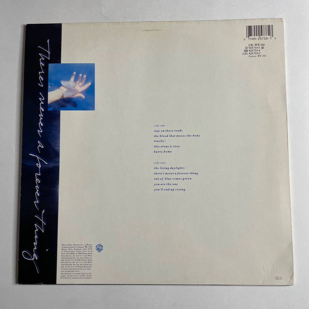 Винтажная виниловая пластинка LP A ha Stay On These Roads (Germany 1988)