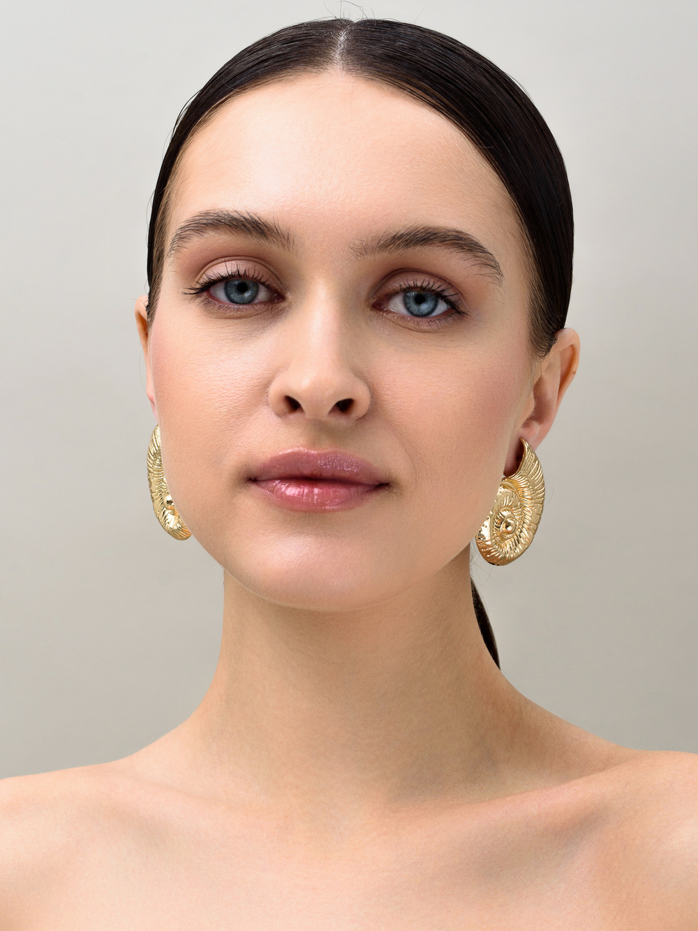 Серьги "Old shell" Gold