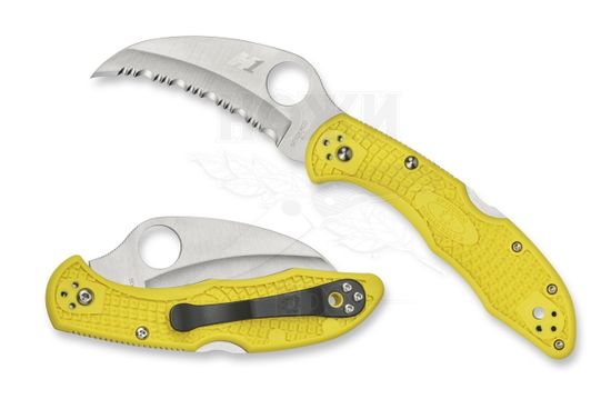 Складной нож Spyderco Tasman Salt 2 106SYL2 c клинком из стали H1, рукоять FRN
