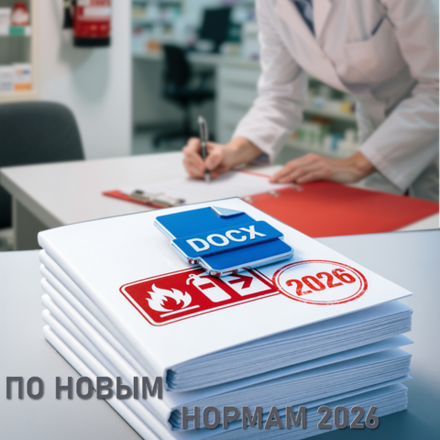 Больницы (ЦБ, ЦРБ, РБ). Приказ/Распоряжение о назначении руководителя ответственным за пожарную безопасность и утверждении локальных документов по пожарной безопасности 2026 формат Word (.docx)
