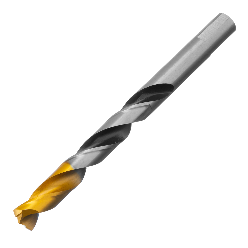 Сверло спиральное по металлу 12 x 151мм, Р6М5, Golden Tip, многогранная заточка Denzel