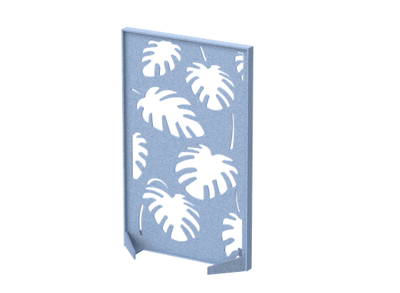 Перегородка с декором  "Пальмы" 100х40х160